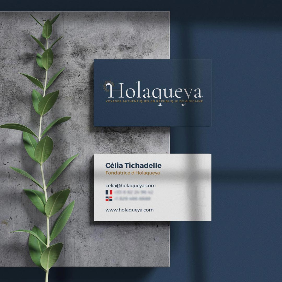 création carte de visite holaqueya