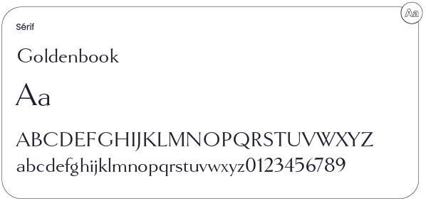 Typographie Goldenbook