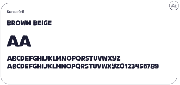 Typographie Brown Beige