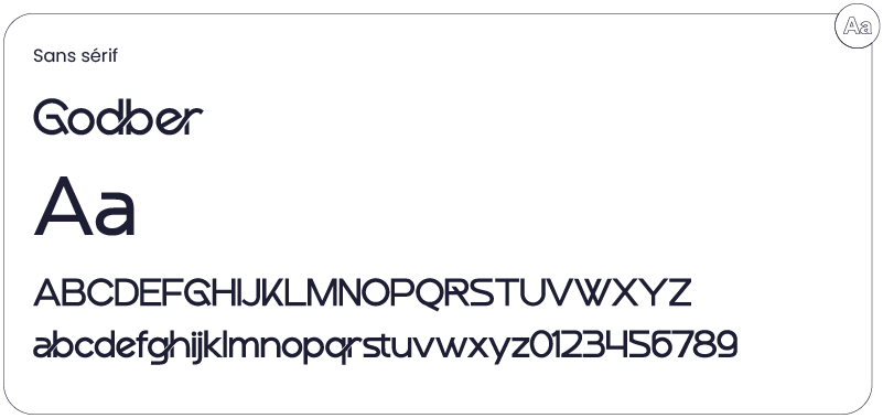 Typographie Godber