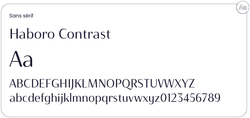 Typographie Haboro Contrast