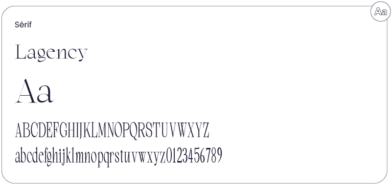 Typographie Lageny