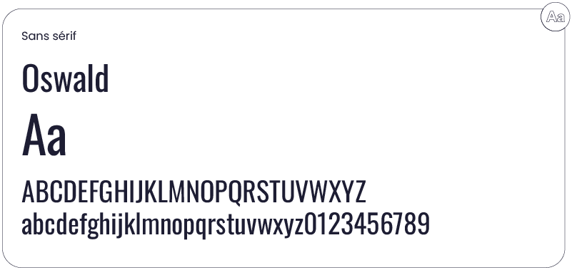 Typographie Oswald