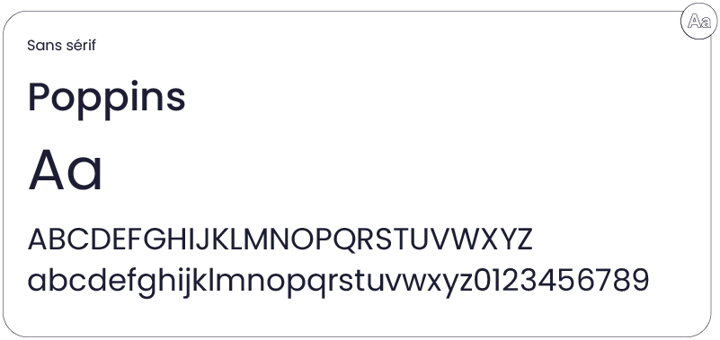 Typographie Poppins