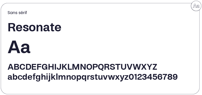 Typographie Resonate