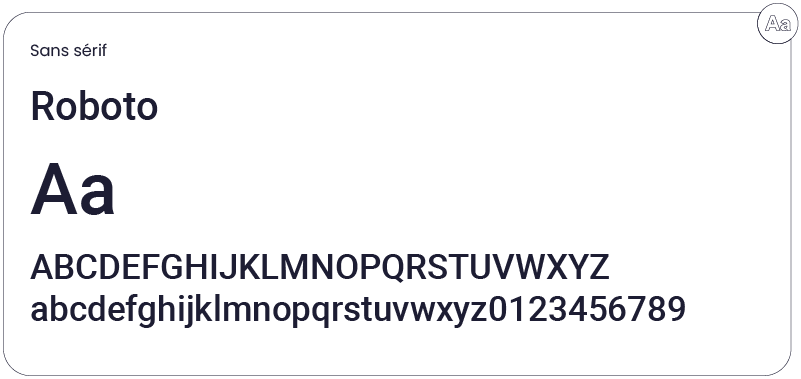 Typographie Roboto