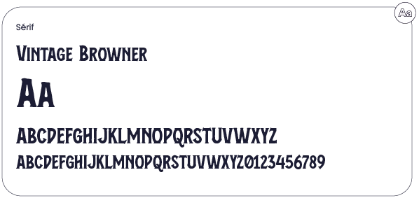 Typographie Vintage Browner