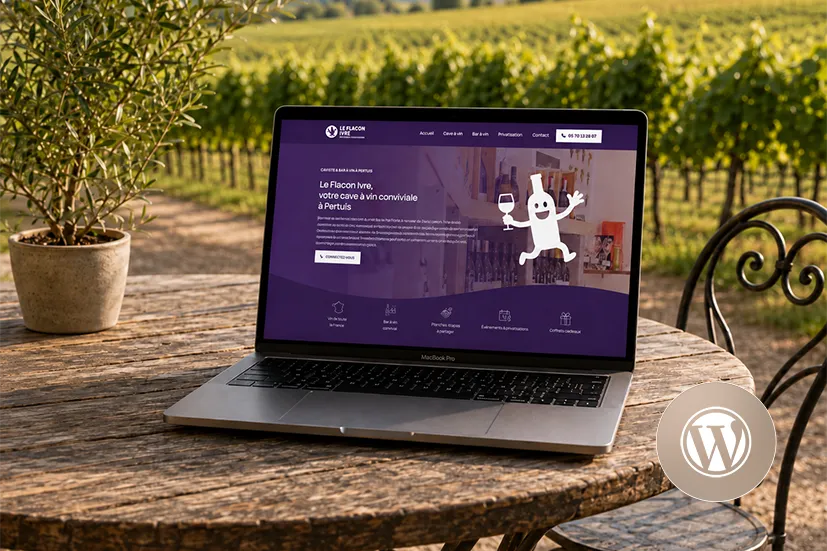 Création du site internet Le Flacon Ivre